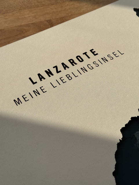 Deine Insel aus Holz - Personalisierte Holz-Inselkarte