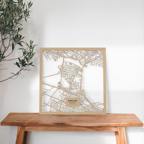 Dein Stadtplan aus Holz - Größe L