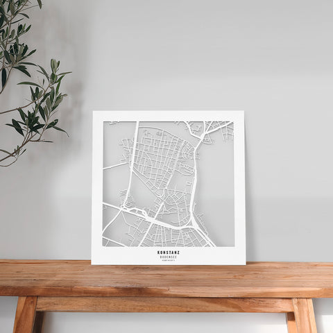 Dein Stadtplan aus Holz - Größe M