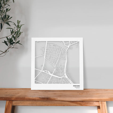 Dein Stadtplan aus Holz - Größe M