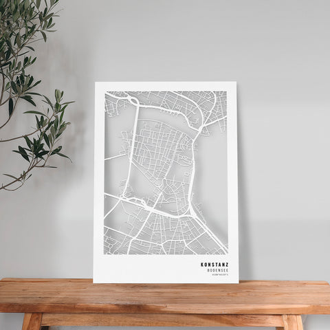 Dein Stadtplan aus Holz - Größe M