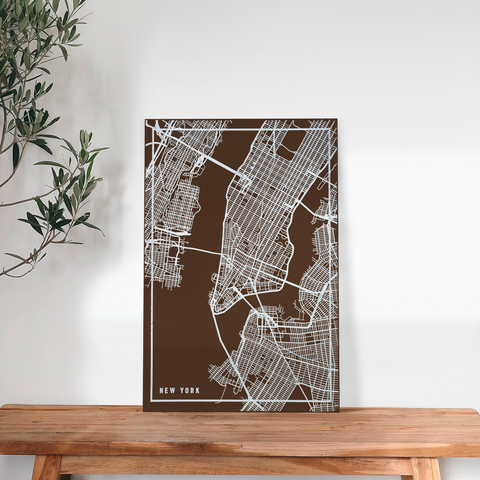 Dein Gravur-Stadtplan aus Holz - Größe M
