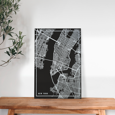 Dein Gravur-Stadtplan aus Holz - Größe S