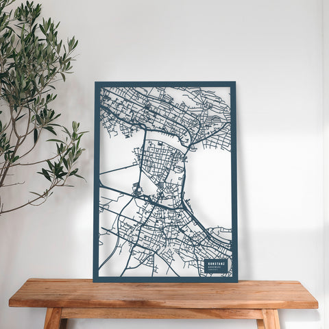 Dein Stadtplan aus Holz - Größe L