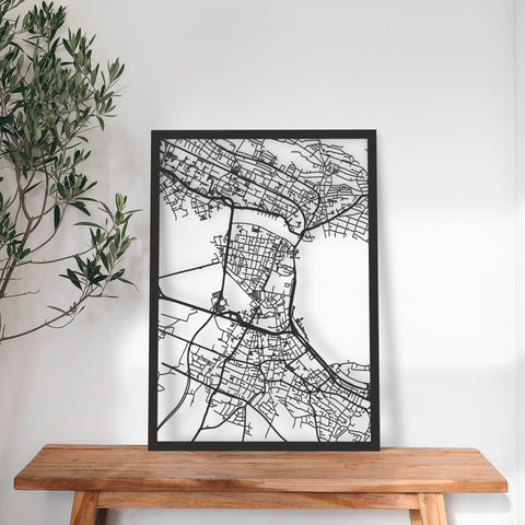 Dein Stadtplan aus Holz - Größe L