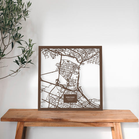 Dein Stadtplan aus Holz - Größe L