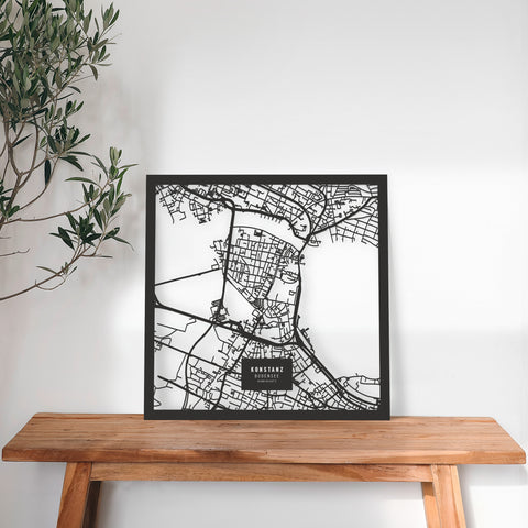 Dein Stadtplan aus Holz - Größe L