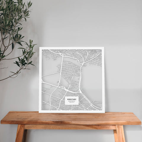 Dein Stadtplan aus Holz - Größe L
