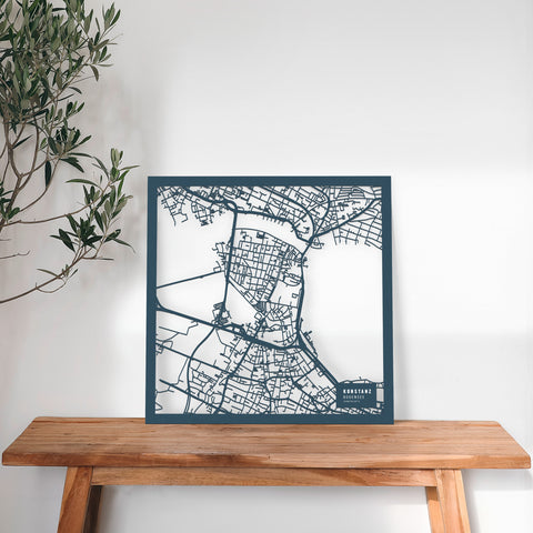 Dein Stadtplan aus Holz - Größe L