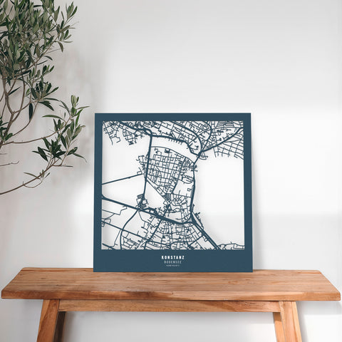 Dein Stadtplan aus Holz - Größe L