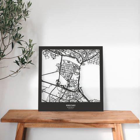 Dein Stadtplan aus Holz - Größe L