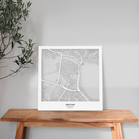 Dein Stadtplan aus Holz - Größe L
