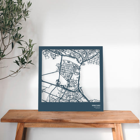 Dein Stadtplan aus Holz - Größe L