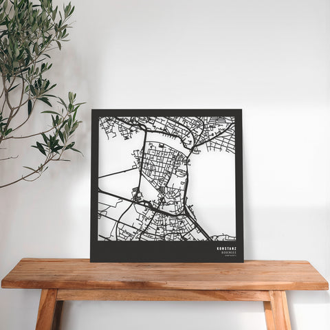 Dein Stadtplan aus Holz - Größe L