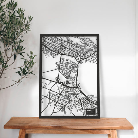 Dein Stadtplan aus Holz - Größe L