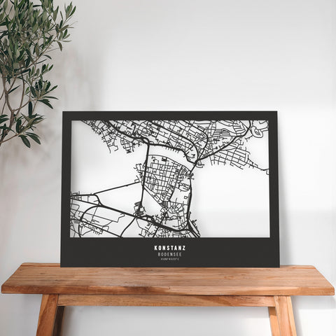 Dein Stadtplan aus Holz - Größe L
