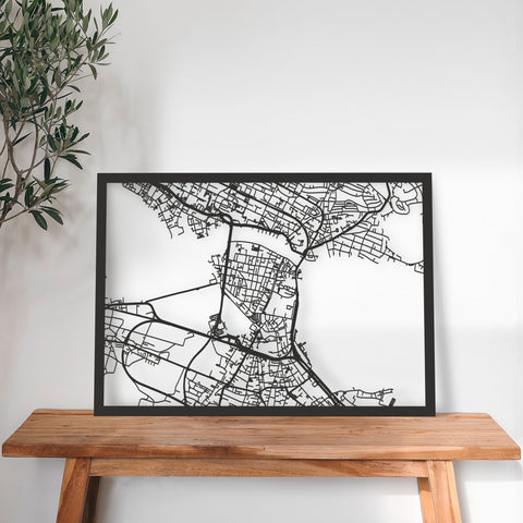 Dein Stadtplan aus Holz - Größe L