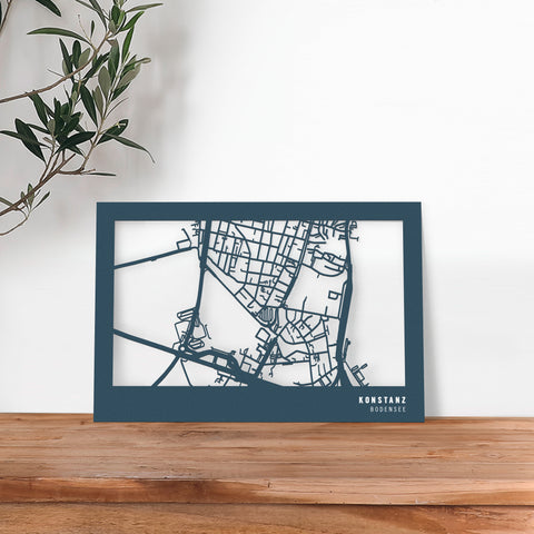 Stadtplan aus Holz