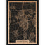 Stadtplan Frankenthal aus Holz – Wandbild in Eiche ohne Rahmen
