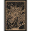 Stadtplan Freising aus Holz – Wandbild in Natur ohne Rahmen