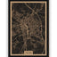 Stadtplan Fulda aus Holz – Wandbild in Natur ohne Rahmen