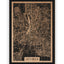 Stadtplan Göttingen aus Holz – Wandbild in Eiche ohne Rahmen