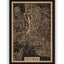 Stadtplan Göttingen aus Holz – Wandbild in Natur ohne Rahmen