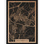 Stadtplan Grevenbroich aus Holz – Wandbild in Eiche ohne Rahmen