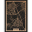 Stadtplan Kerpen aus Holz – Wandbild in Eiche ohne Rahmen