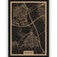 Stadtplan Kerpen aus Holz – Wandbild in Natur ohne Rahmen