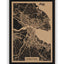 Stadtplan Konstanz aus Holz – Wandbild in Natur ohne Rahmen