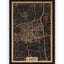Stadtplan Landau aus Holz – Wandbild in Eiche ohne Rahmen