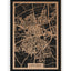 Stadtplan Lippstadt aus Holz – Wandbild in Eiche ohne Rahmen