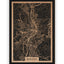 Stadtplan Marburg aus Holz – Wandbild in Eiche ohne Rahmen