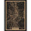 Stadtplan Marburg aus Holz – Wandbild in Natur ohne Rahmen