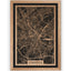 Stadtplan Osnabrück aus Holz – Wandbild in Eiche mit Rahmen
