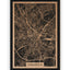 Stadtplan Osnabrück aus Holz – Wandbild in Eiche ohne Rahmen