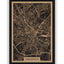 Stadtplan Osnabrück aus Holz – Wandbild in Natur ohne Rahmen