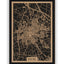Stadtplan Rheine aus Holz – Wandbild in Natur ohne Rahmen