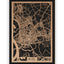 Stadtplan Wesel aus Holz – Wandbild in Eiche ohne Rahmen