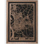 Stadtplan Wesel aus Holz – Wandbild in Nussbaum mit Rahmen